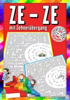 Vorschau - Arbeitsblätter - Stufe 8c: ZE-ZE Kreuzzahlrätsel mit Rechenschnecke (± Lehrgang Zahlenraum 100, Stufe 8/8) - Deckblatt