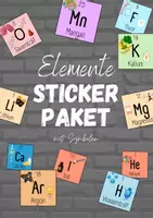 Vorschau - Poster - Elemente-Sticker farbig mit Symbolen - Deckblatt