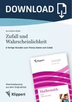 Vorschau - Stundenentwürfe - Zufall und Wahrscheinlichkeit - 6 fertige Stunden zum Thema Daten und Zufall - Deckblatt