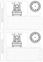 Vorschau - Arbeitsblätter - Mein Tag - Miniheft zum Tagesablauf - Seite 3