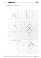 Vorschau - Arbeitsblätter - Geometrie: Symmetrie - Differenzierte Übungsmaterialien - Seite 3