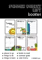 Vorschau - Arbeitsblätter - Summer Bucket List Booklet - Deckblatt