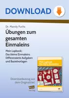 Vorschau - Stundenentwürfe - Übungen zum gesamten Einmaleins - Mein Lapbook: Das kleine Einmaleins Differenzierte Aufgaben und Bastelvorlagen - Deckblatt