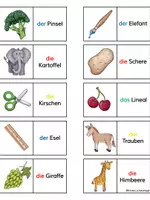 Vorschau - Spiele - Gemischtes Domino mit farbigen Artikeln - DaZ - Seite 3