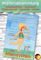 Vorschau - Unterrichtsreihen - Materialsammlung Atemsystem Sachunterricht Biologie NaWi - Deckblatt
