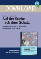 Vorschau - Stundenentwürfe - Auf der Suche nach dem Schatz - Lesespurgeschichte zu Geometrie Mathematik, 5./6. Klasse - Deckblatt