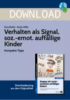 Vorschau - Arbeitsblätter - Verhalten als Signal, soz.-emot. auffällige Kinder - Kompakte Tipps - Deckblatt