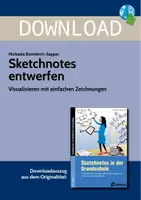Vorschau - Lehrpläne/Lehrermaterial - Sketchnotes entwerfen - Visualisieren mit einfachen Zeichnungen - Deckblatt