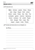 Vorschau - Stundenentwürfe - Rechtschreibung trainieren: Wörter mit ie und i - Übungsmaterial für Schüler mit sonderpädagogischem Förderbedarf - Seite 2