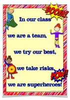 Vorschau - Unterrichtsreihen - SUPERHEROES - Reim zur Begrüßung im Englischunterricht der Grundschule - Seite 1