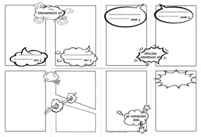 Vorschau - Unterrichtsreihen - SUPERHEROES - Englisch Comic Minibook zum Thema Superhelden für den Englischunterricht in der Grundschule - Seite 1