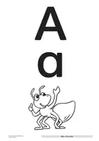 Vorschau - Arbeitsblätter - Der Buchstabe A/a - Material zum Hören, Erkennen, Stempeln, Schreiben und ersten Lesen - sonderpädagogische Förderung - Seite 3