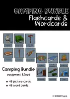 Vorschau - Stationenlernen - Camping Bundle Flash Cards - Deckblatt
