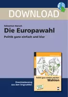 Vorschau - Arbeitsblätter - Die Europawahl - Politik ganz einfach und klar - Deckblatt