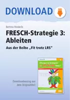 Vorschau - Arbeitsblätter - FRESCH-Strategie 3: Ableiten - Aus der Reihe "Fit trotz LRS" - Deckblatt
