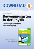 Vorschau - Arbeitsblätter - Bewegungsarten in der Physik - Geradlinige Bewegung und Schwingung - Deckblatt