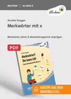 Vorschau - Unterrichtsreihen - Merkwörter mit x - spielerisch festigen - Seite 1