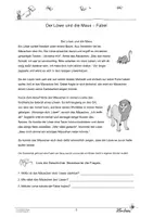 Vorschau - Unterrichtsreihen - Nacherzählung: Fabel Der Löwe und die Maus - Seite 3