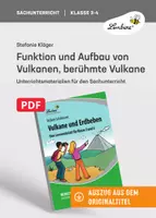 Vorschau - Unterrichtsreihen - Funktion und Aufbau von Vulkanen, berühmte Vulkane - Deckblatt