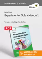 Vorschau - Unterrichtsreihen - Experimente: Salz - Niveau 1 - Deckblatt