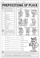 Vorschau - Arbeitsblätter - PREPOSITIONS OF PLACE - Worksheet - Seite 1
