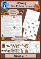 Vorschau - Arbeitsblätter - Eichhörnchen - Deckblatt