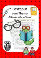 Vorschau - Arbeitsblätter - Lesespur: Miteinander leben und lernen 2./3.Kl. - Deckblatt