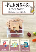 Vorschau - Anderer Materialtyp - Haustiere - Leselawine - Deckblatt