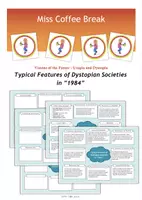Vorschau - Arbeitsblätter - George Orwell’s “1984” - Features of dystopian societies - Deckblatt