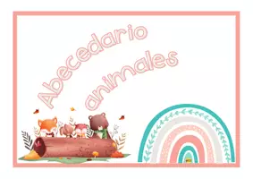 Vista previa - Refuerzo / NEE / Materiales de apoyo - ABECEDARIO DE ANIMALES CON PAUTA MONTESSORI - Portada