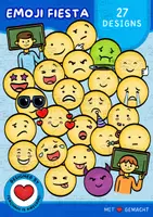 Vorschau - selbst erstellte Cliparts/Grafiken - Emoji Fiesta | 27er-Set | Farbige Smiley Clipart - Deckblatt