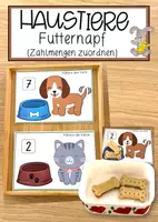 Vorschau - Anderer Materialtyp - Haustiere - Füttere den Hund/die Katze - Deckblatt