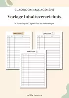 Vorschau - Anderer Materialtyp - Vorlage Inhaltsverzeichnis - Deckblatt