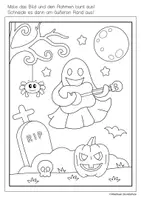 Vorschau - Mal- und Bastelvorlagen - Ausmalbilder: Halloween - Seite 3