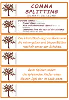 Vorschau - Fördermaterial/Inklusion - DaF / DaZ Englisch Kommasetzung Übungskarten Herbst - Seite 2