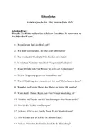 Vorschau - Arbeitsblätter - Höraufträge zum Hörspiel "Das einwandfreie Alibi" (Kriminalgeschichte) - Deckblatt