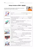 Vorschau - Arbeitsblätter - Verhalten im ÖPNV / Verhalten im Bus / Verkehrserziehung (Klasse 7-8) - Deckblatt