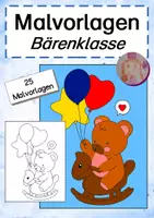 Vorschau - Mal- und Bastelvorlagen - Malvorlagen Bärenklasse - Deckblatt