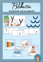 Vorschau - Poster - Bildkarten Buchstabeneinführung Lautbild Y - Deckblatt