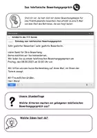 Vorschau - Arbeitsblätter - Telefonisches Bewerbungsgespräch - Erarbeitung von Kriterien - Deckblatt