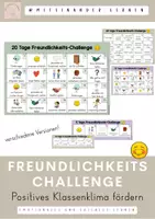 Vorschau - Arbeitsblätter - Freundlichkeits Challenge - Vorlagen und Ideenkärtchen - Deckblatt