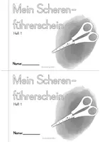 Vorschau - Arbeitsblätter - Scherenführerschein 1 Motorik Schneiden und Kleben - Seite 1