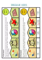 Vorschau - Stationenlernen - Irregular Verbs | Simple Past | Regular & irregular Verbs | Lesepuzzle - Seite 1
