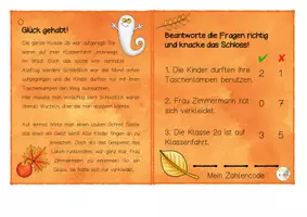 Vorschau - Fördermaterial/Inklusion - Lesemotivation/Leseförderung: Leseschlösser für die 2.- 4. Klasse - Herbst/Halloween - Seite 2