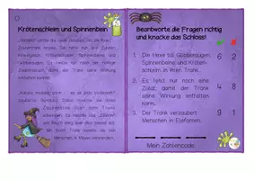 Vorschau - Fördermaterial/Inklusion - Lesemotivation/Leseförderung: Leseschlösser für die 2.- 4. Klasse - Herbst/Halloween - Seite 3