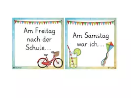 Vorschau - Aufgabenkarten - Erzählwürfel Wochenende - Seite 2
