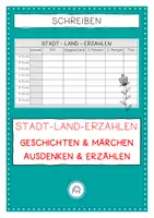 Vorschau - Arbeitsblätter - Erzählkompetenz stärken. Stadt-Land-erzählen - Deckblatt
