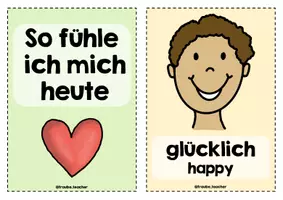 Vorschau - Bildkarten - Gefühle / Stimmung Karten, Gefühlsbarometer - Seite 1