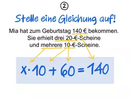 Vorschau - Arbeitsblätter - Materialpaket Gleichungen: Tafelbilder und Aufgaben - Seite 3