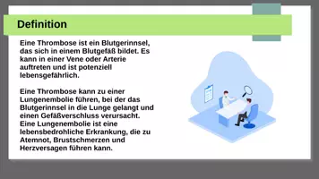 Vorschau - Präsentationen/Tafelbilder - Thrombose und Kompressionsstrümpfe - für Pflegehelfer - Seite 1